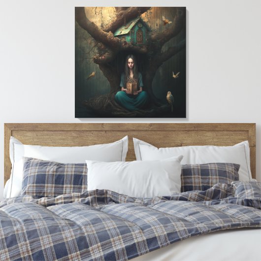 Birdhouse Dreams Canvas Afdruk (Insitu (Slaapkamer))