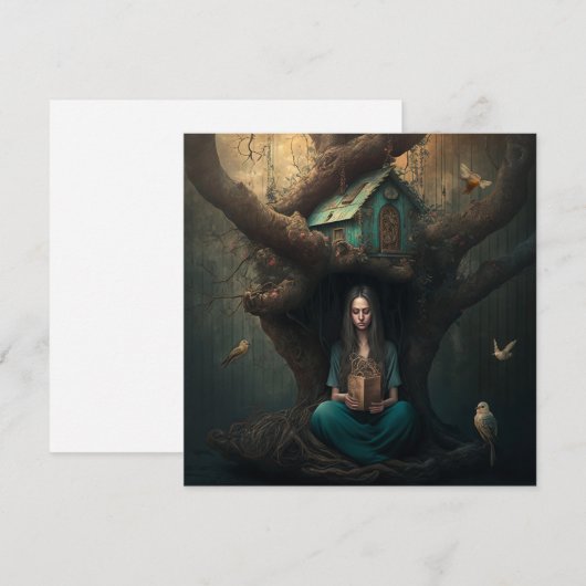 Birdhouse Dreams Feestdagenkaart (Voorkant / Achterkant)