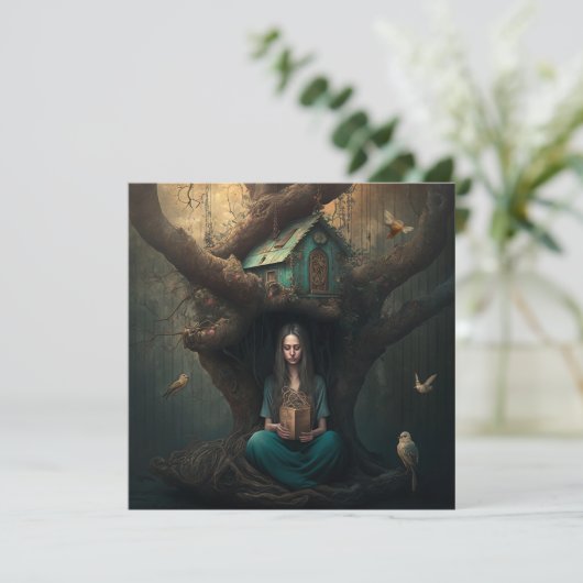 Birdhouse Dreams Feestdagenkaart (Staand voorkant)