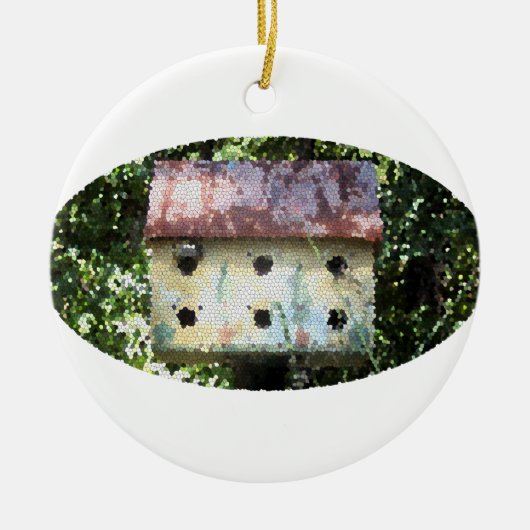Birdhouse Edited Ornament (Voorkant)