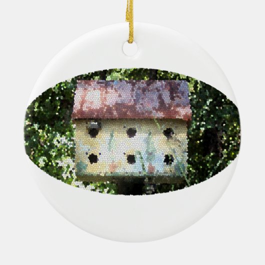 Birdhouse Edited Ornament (Achterkant)