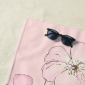 Birdhouse Floral Colorblock Strandlaken (In situ)