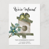 Birdhouse New Home Moving Announding Briefkaart (Voorkant)