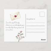 Birdhouse New Home Moving Announding Briefkaart (Achterkant)