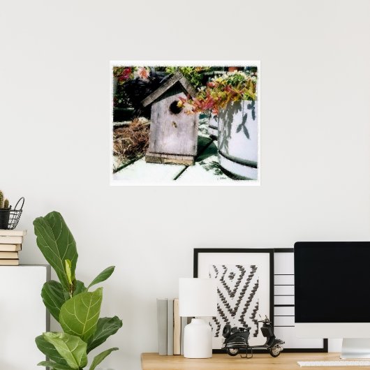 Birdhouse Poster (Thuiskantoor)
