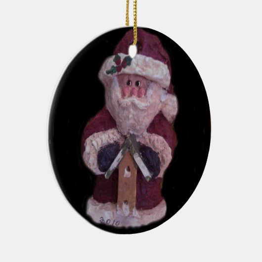 BIRDHOUSE SANTA CHRISTMAS ORNAMENT (Rechts)