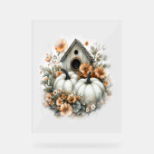 Birdhouse Shirt Country Pumpkin Acryl Bord (Voorkant)