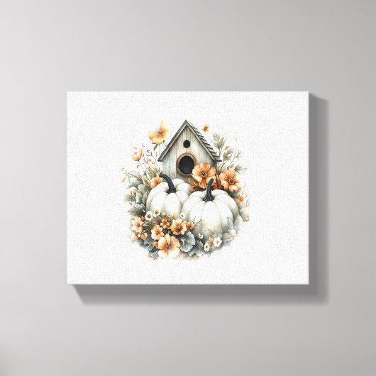 Birdhouse Shirt Country Pumpkin Canvas Afdruk (Voorkant)