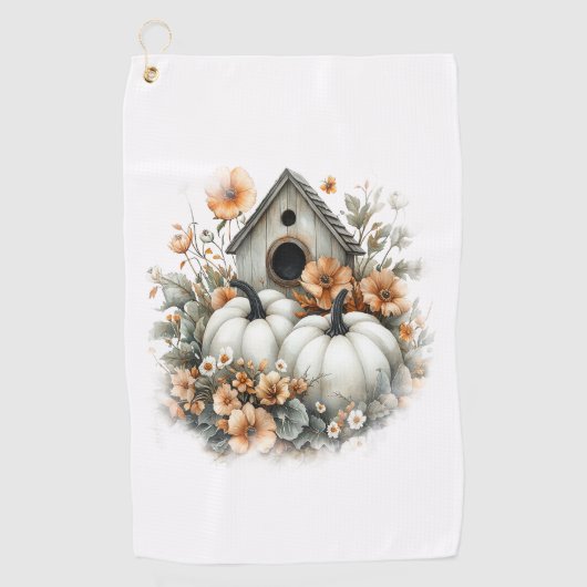 Birdhouse Shirt Country Pumpkin Golfhanddoek (Voorkant)