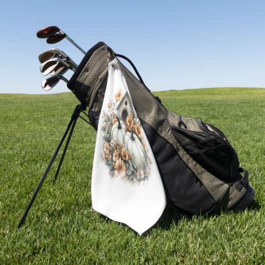 Birdhouse Shirt Country Pumpkin Golfhanddoek (Groen)