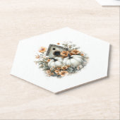 Birdhouse Shirt Country Pumpkin Kartonnen Onderzetters (Schuin)