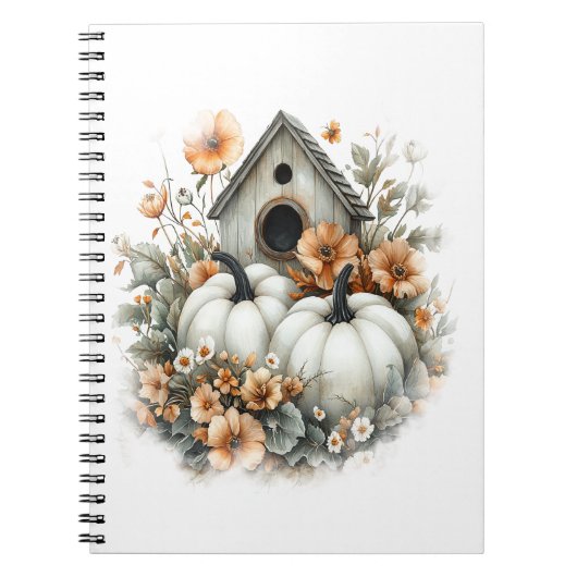 Birdhouse Shirt Country Pumpkin Notitieboek (Voorkant)