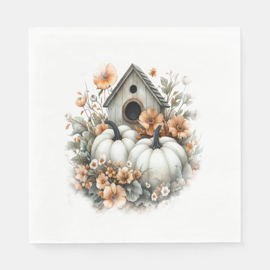 Birdhouse Shirt Country Pumpkin Servet (Voorkant)
