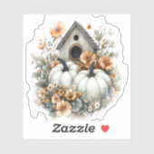 Birdhouse Shirt Country Pumpkin Sticker (Vel)