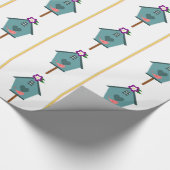 Birdhouse Wrapping Paper Cadeaupapier (Hoek)