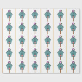 Birdhouse Wrapping Paper Cadeaupapier (Vlak)