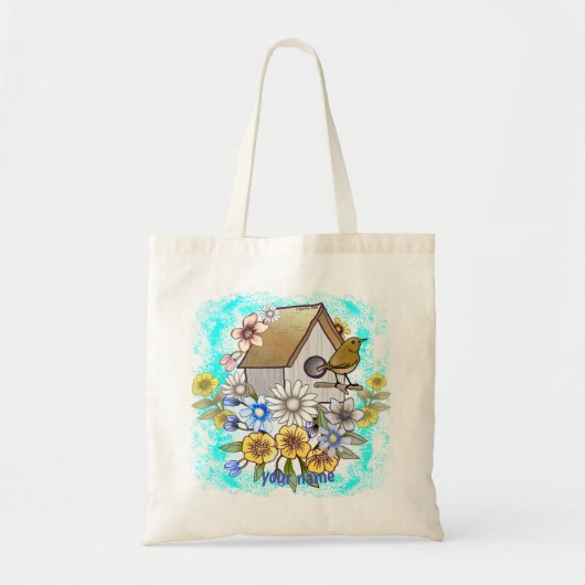 Birdhouse Wren Canvas tas (Voorkant)