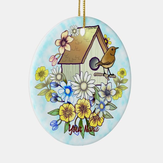 Birdhouse Wren ornament (Rechts)