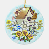 Birdhouse Wren ornament (Voorkant)