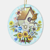 Birdhouse Wren ornament (Links)