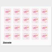 Birdie Adresetiketten Vierkante Sticker (Vel)