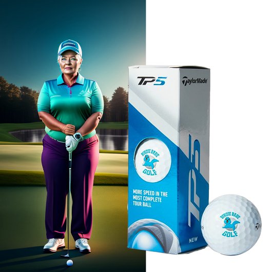 Birdie Babe Taylor Made TP5 Golf Balls Golfballen
