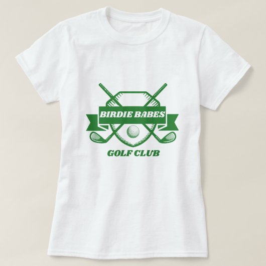 Birdie Babes Golf Shirt - Dames Aangepast T-shirt (Design voorkant)