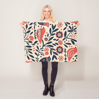 Birdie Bloomscape Fleece Deken