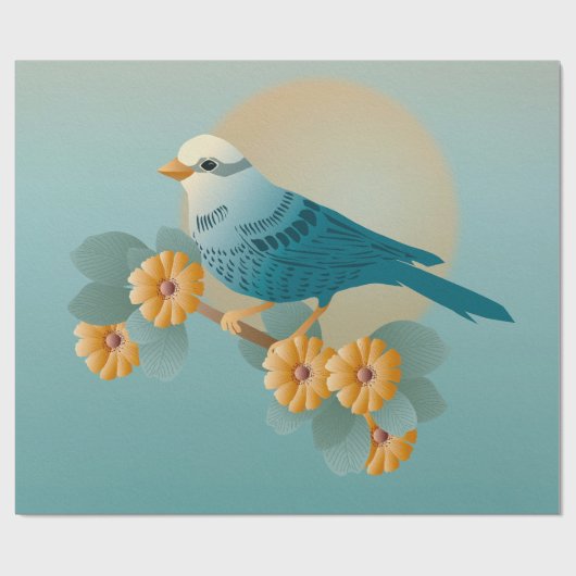 birdie bluey cadeaupapier (Vlak)