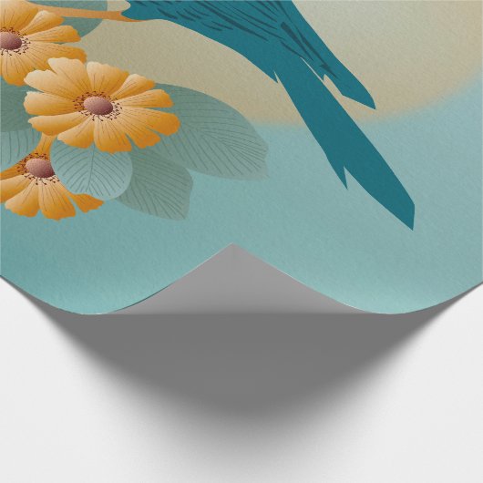 birdie bluey cadeaupapier (Hoek)