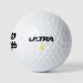 Birdie Boss Funny Eenvoudig  Retro Golfballen (Logo)