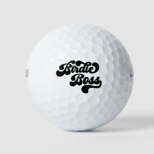 Birdie Boss Funny Eenvoudig Retro Golfballen