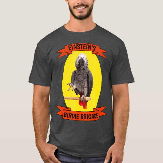 Birdie Brigade African Grey Parrot T-shirt (Voorkant)