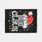 Birdie Claus Funny Xmas Christmas Grandma Holiday  Fleece Deken (Voorkant (Horizontaal))