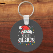 Birdie Claus Funny Xmas Christmas Grandma Holiday  Sleutelhanger (Voorkant)