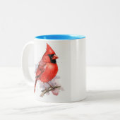 Birdie-Collectie Tweekleurige Koffiemok (Voorkant links)