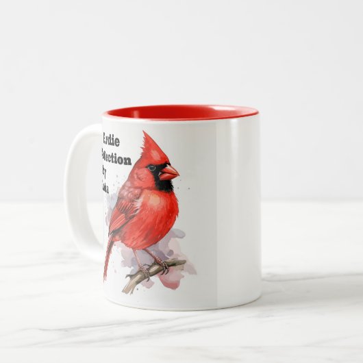 Birdie-Collectie Tweekleurige Koffiemok (Voorkant links)