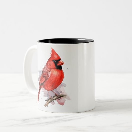 Birdie-Collectie Tweekleurige Koffiemok (Voorkant links)