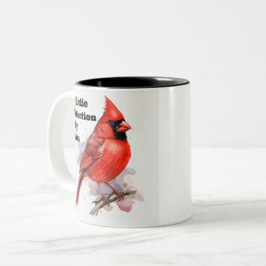 Birdie-Collectie Tweekleurige Koffiemok (Voorkant links)