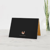 Birdie customizable holiday  card kaart (Achterkant)