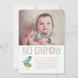 Birdie First Rice Ceremony Annaprashan Kaart