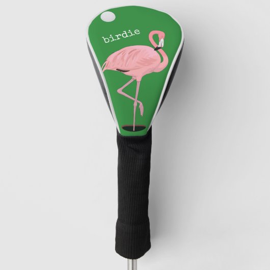Birdie Flamingo Golfheadcover (Voorkant)