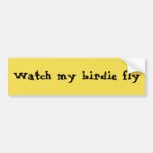 Birdie Fly Bumpersticker (Voorkant)