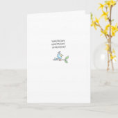 Birdie gezegde feliciteert. kaart (Gele Bloem)