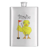 Birdie Golfer Chick Flacon (Voorkant)