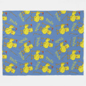 Birdie Golfer Chick Fleece Deken (Voorkant (Horizontaal))