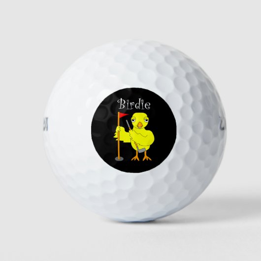 Birdie Golfer Chick Golfballen (Voorkant)