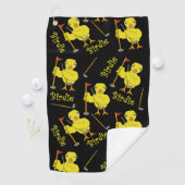 Birdie Golfer Chick Golfhanddoek (Insitu)