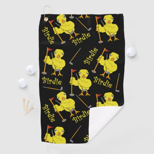 Birdie Golfer Chick Golfhanddoek (Insitu)