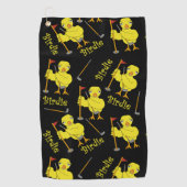 Birdie Golfer Chick Golfhanddoek (Voorkant)